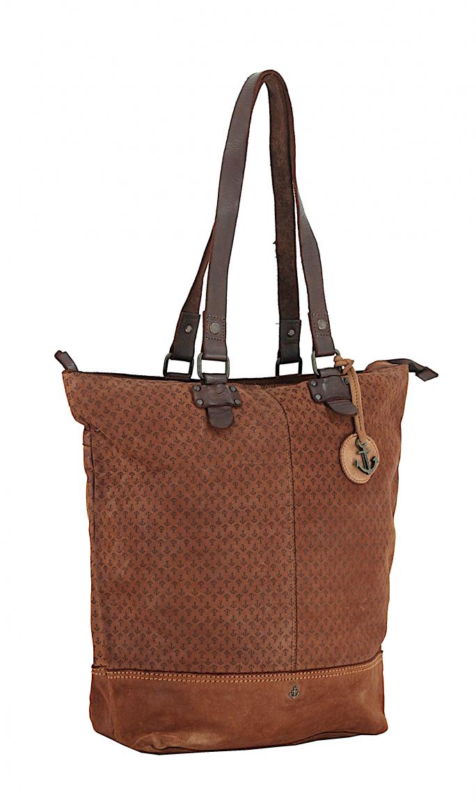 Shoppingbag Harbour2nd Ankerliebe Ash Cognac Vintage
