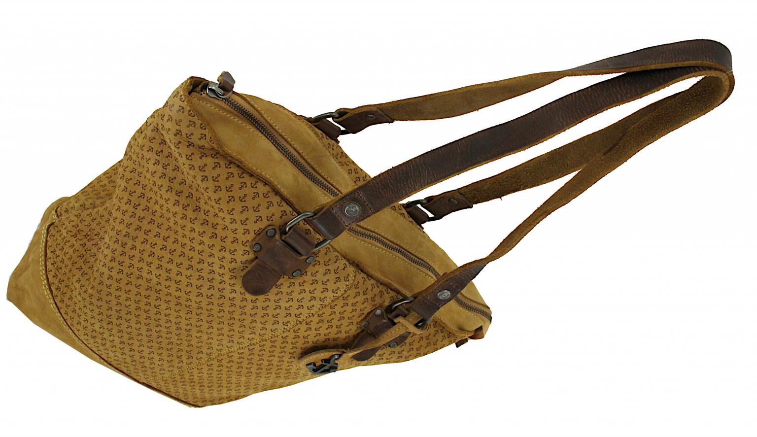 Shoppingbag Harbour2nd Ankerliebe Ash Cognac Vintage