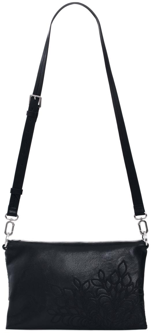 Sierra klassisch schwarze Desigual Damentasche filigran Murano Stickerei