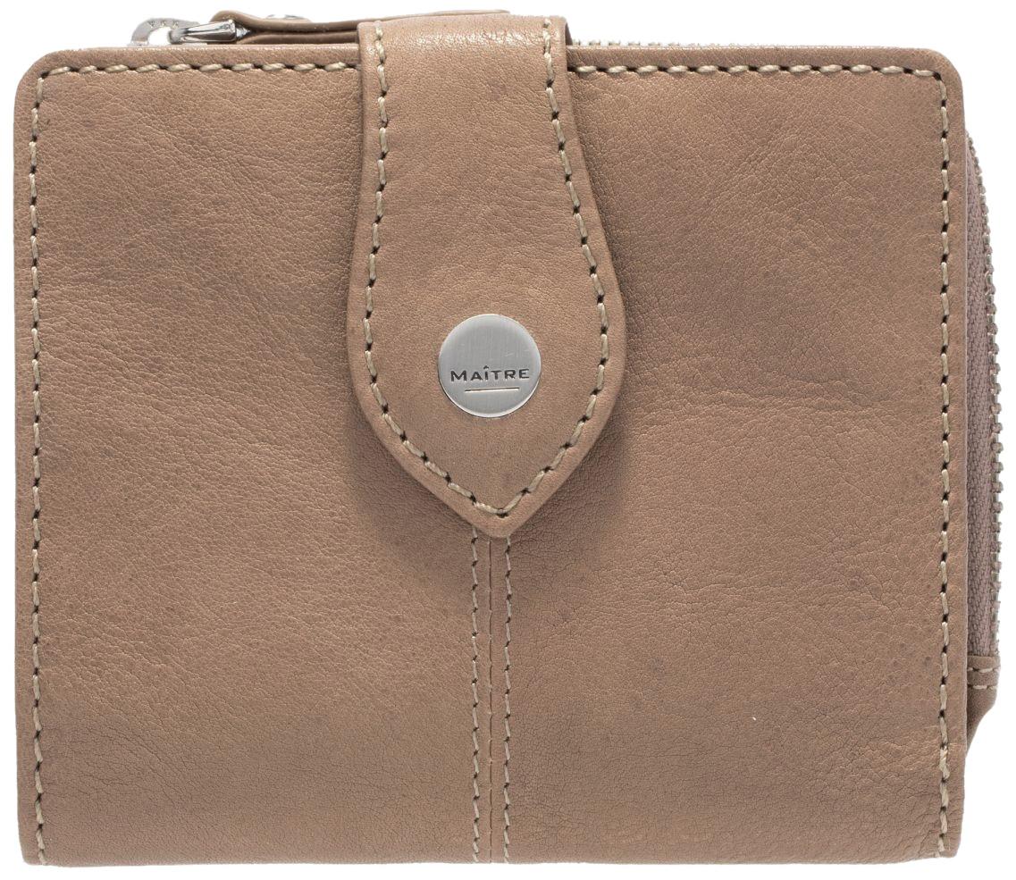 Slim Leatherwallet Woman Alberta Lemberg MAITRE Fungi Taupe