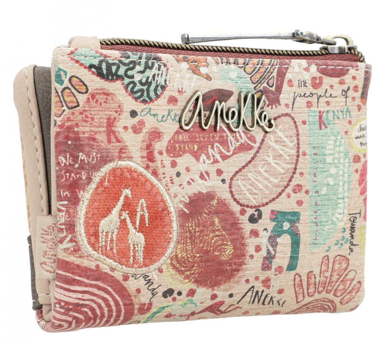 Slim Wallet Anekke Kenya bunt Giraffe