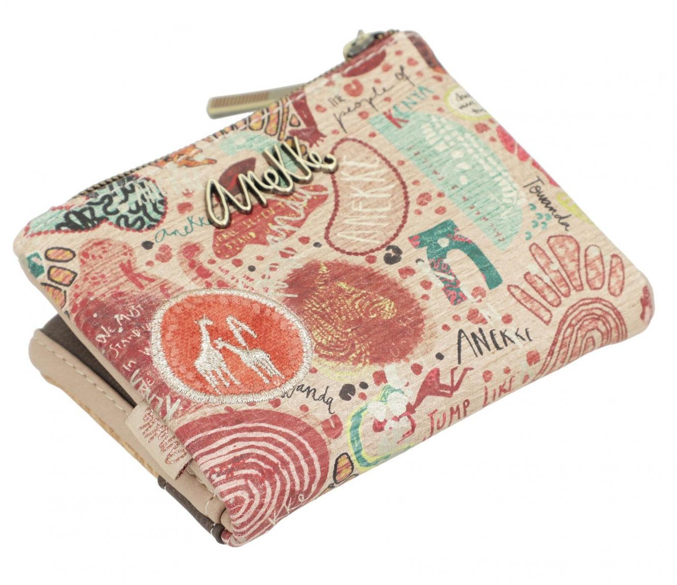 Slim Wallet Anekke Kenya bunt Giraffe