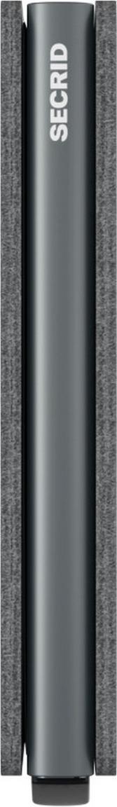 Slimwallet Leder Twist Grey Aluminium Kartenetui Grey Grau RFID Schutz