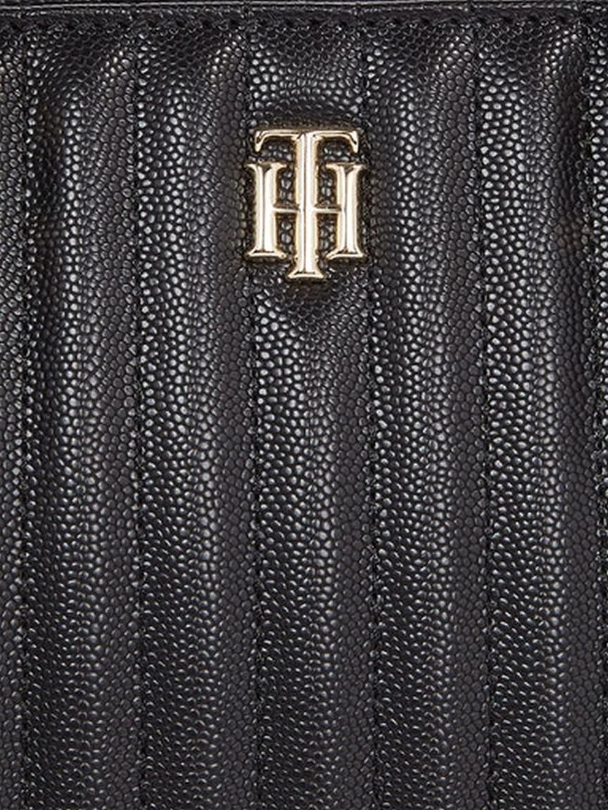 Small Damentasche Tommy Hilfiger Timeless Tote Quilted Black 