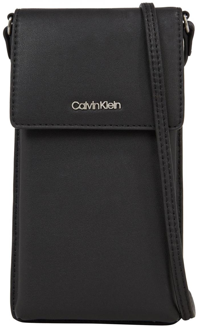 Smartphonetäschchen CK Must Black Calvin Klein Überschlag schwarz