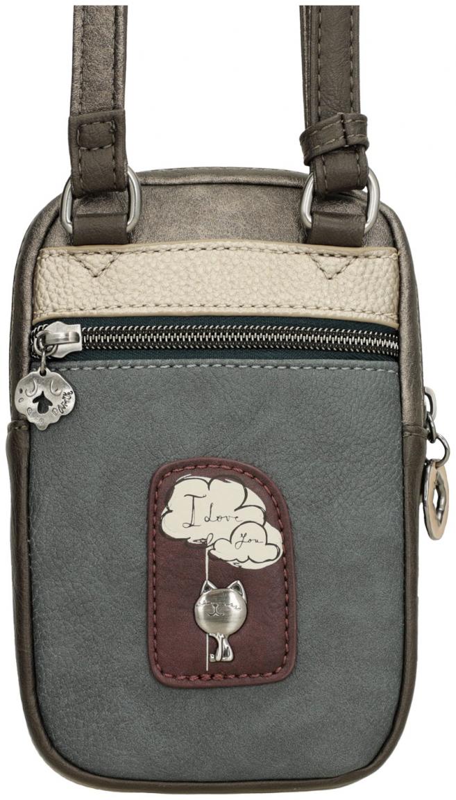 Smartphonetasche Crossbody Anekke Real Glitzer taupe