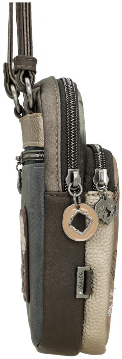 Smartphonetasche Crossbody Anekke Real Glitzer taupe