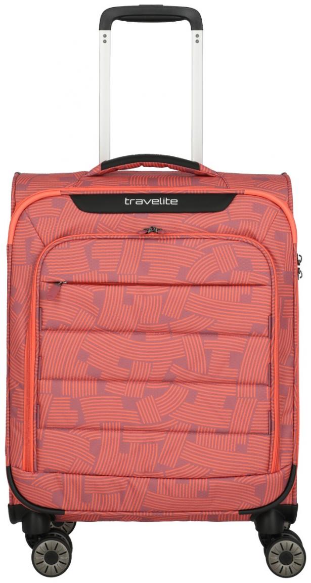 Soft Case Handgepäckkoffer Travelite Skaii 4w Trolley S 55cm Peach
