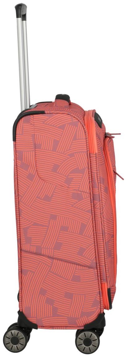 Soft Case Handgepäckkoffer Travelite Skaii 4w Trolley S 55cm Peach