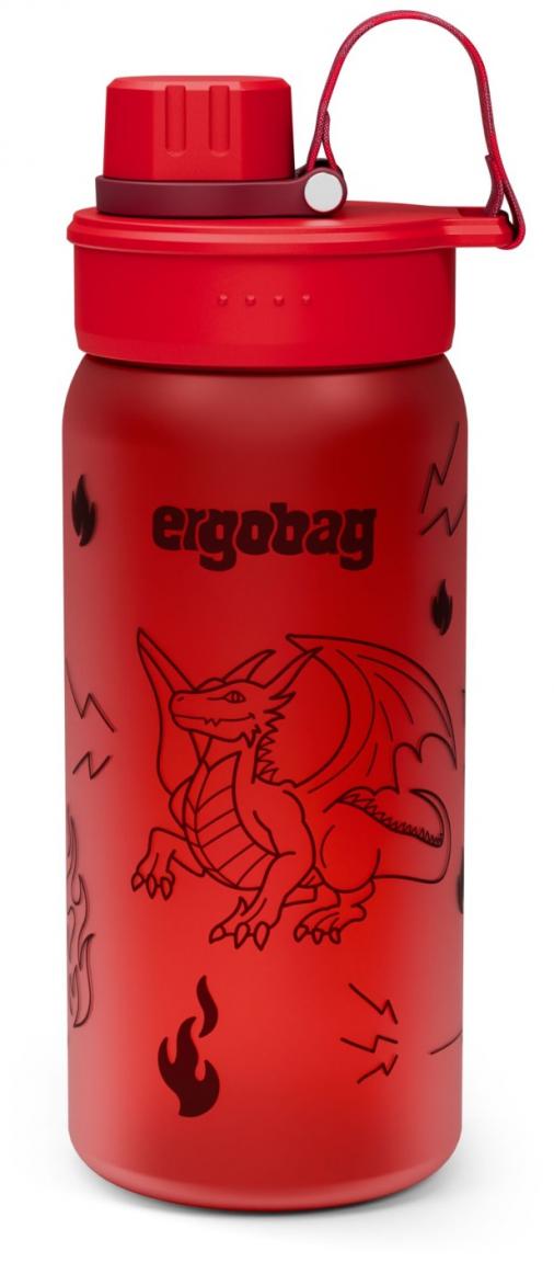 Sportflasche Ergobag rot Drache spülmaschinenfest
