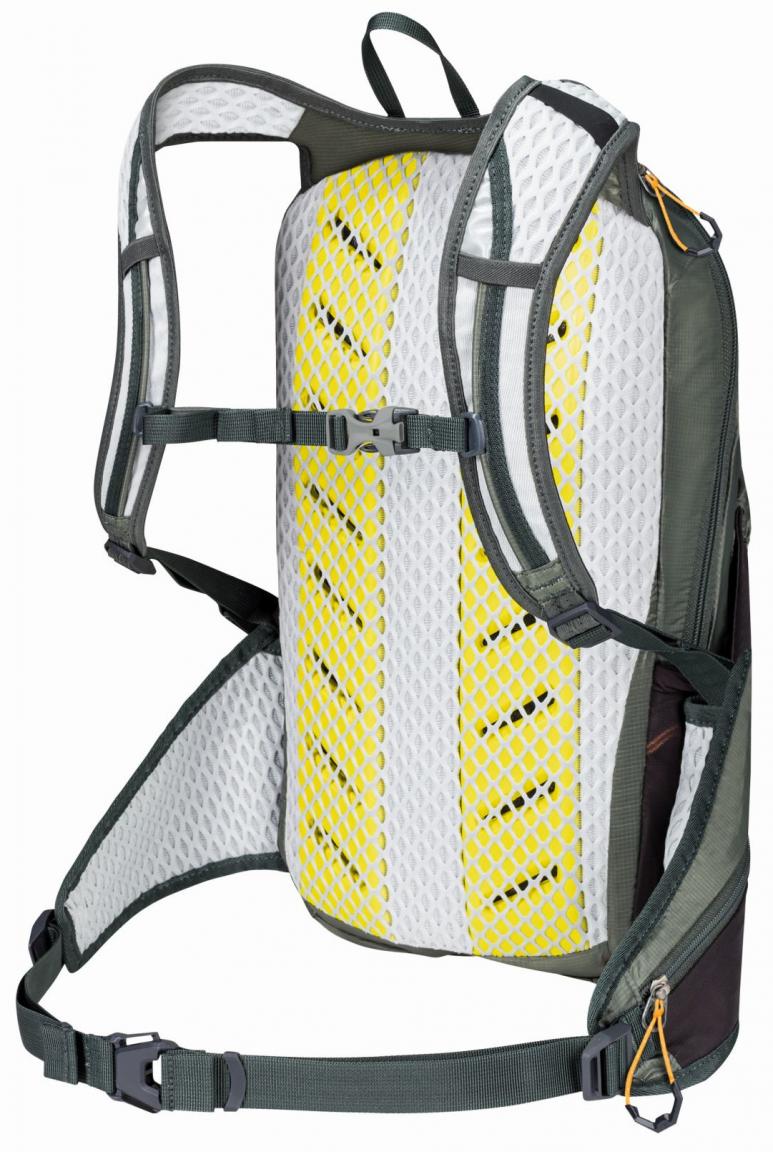 Sportrucksack Jack Wolfskin Gecko Green Moab Jam 16 Liter Aeroshape grün