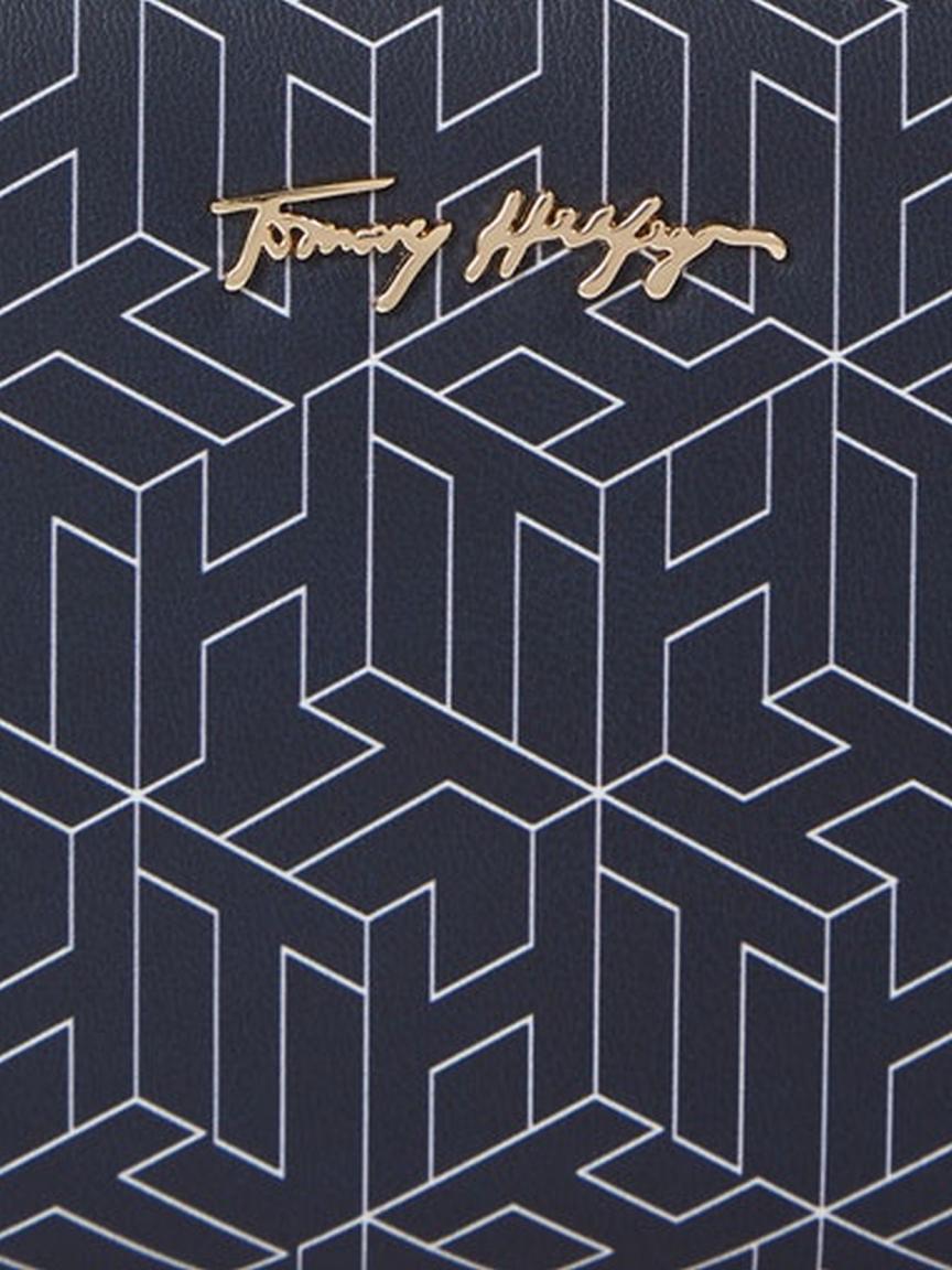 Statement Damenbörse Tommy Hilfiger Iconic Tommy LRG ZA Monogram Desert Sky