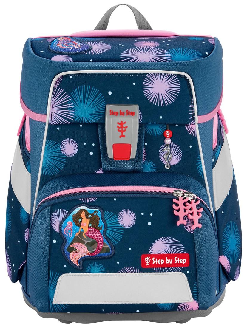 Step by Step Schultaschenset Space Mermaid Delia dunkelblau rosa