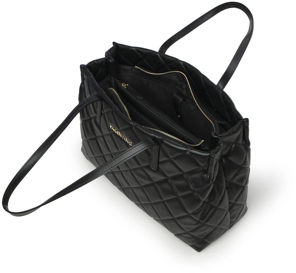 Stepptasche mit Laptopfach Valentino Ocarina Nero schwarz