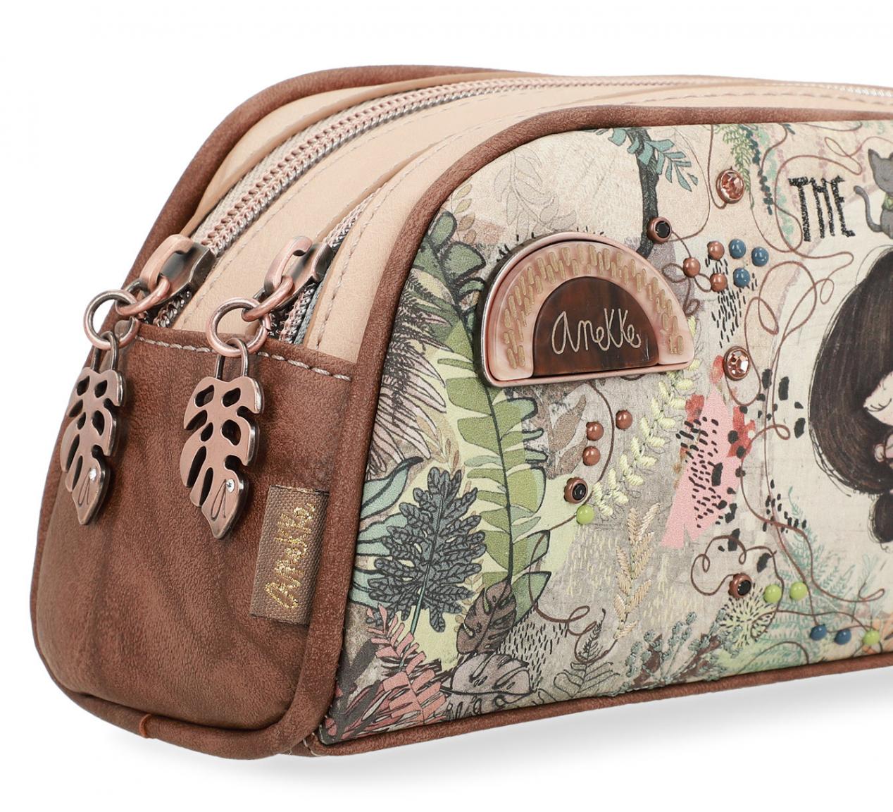Stifteetui Pencil Case Anekke Jungle Nature braun grün bunt