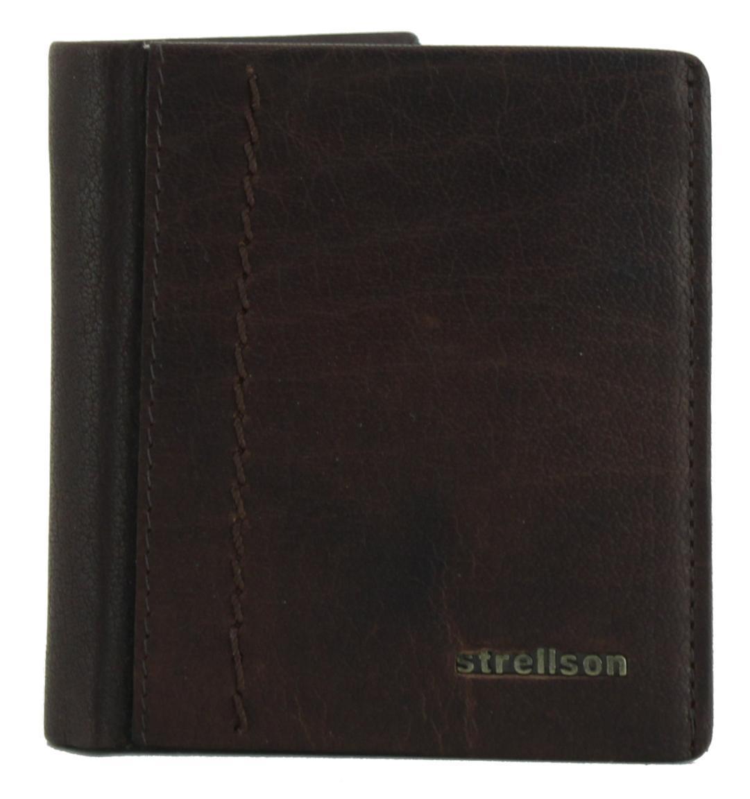 Strellson Walker Billfold dunkelbraun Ledergeldbeutel für Herren