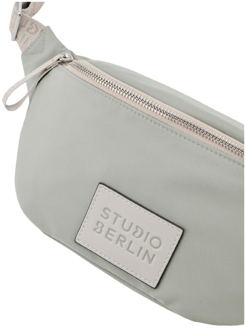 Studio Berlin Spandau Essential Nylon Gürteltasche Hellgrau