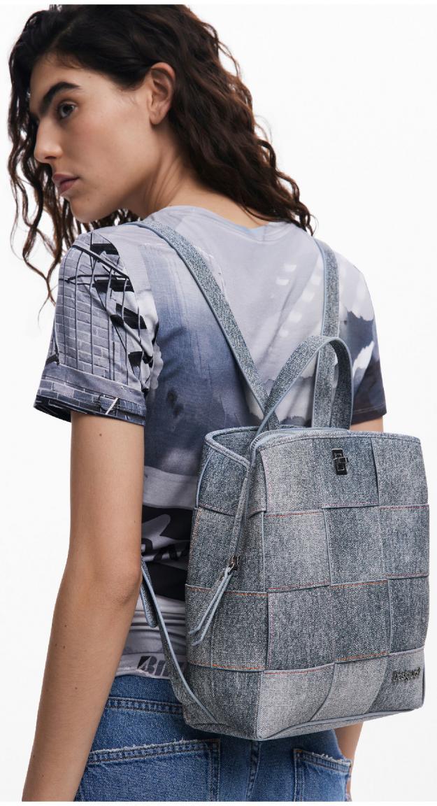 Sumy Mini Desigual blaugrau Backpack Denim PU Yoko