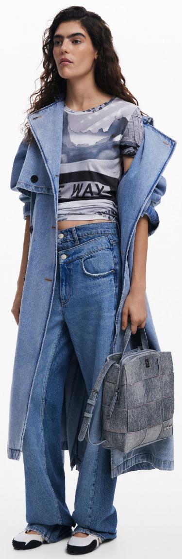 Sumy Mini Desigual blaugrau Backpack Denim PU Yoko