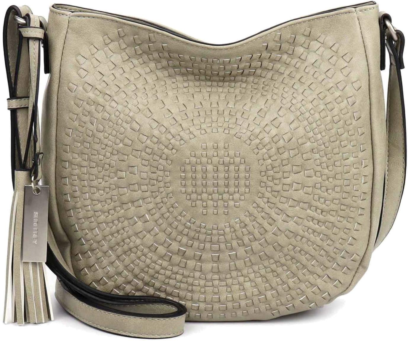 Suri Frey Crossbodybag Ruby Khaki Flechtdesign