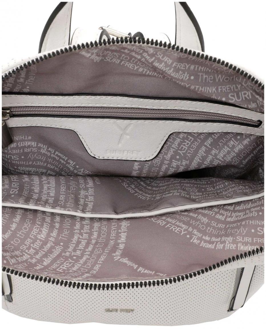 Suri Frey Damenrucksack Perforation Suzy weiß Vegan