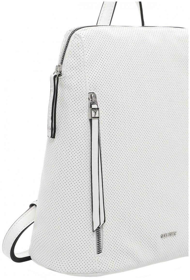 Suri Frey Damenrucksack Perforation Suzy weiß Vegan