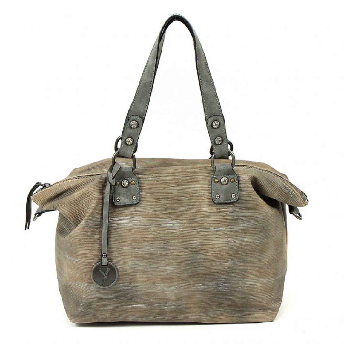 Suri Frey Glory Shoppertasche Taupe Silber Schimmer