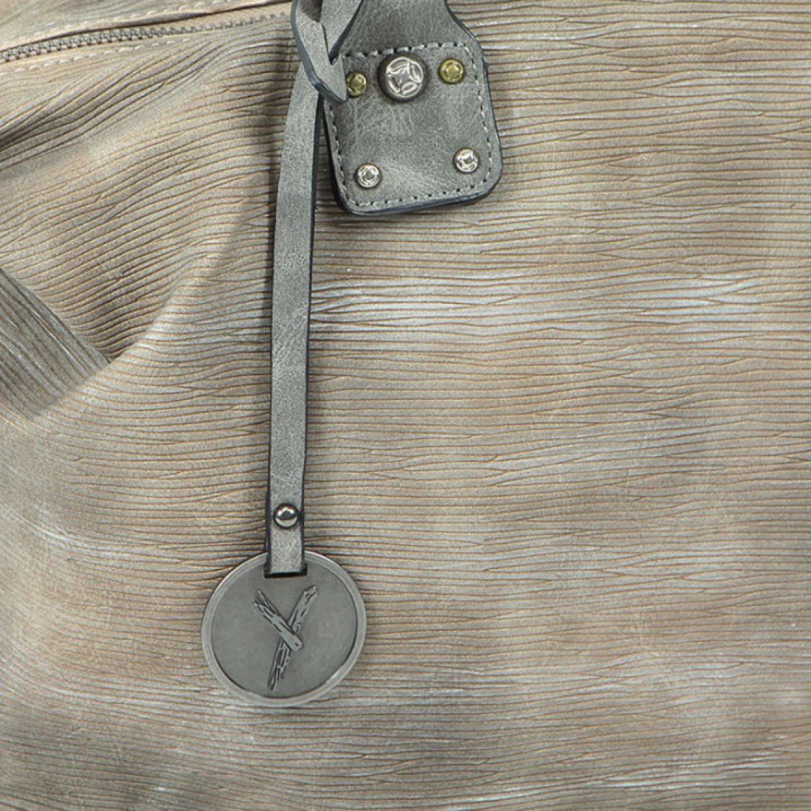 Suri Frey Glory Shoppertasche Taupe Silber Schimmer