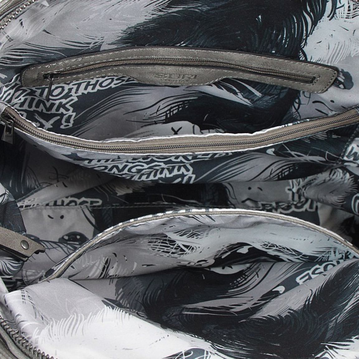 Suri Frey Glory Shoppertasche Taupe Silber Schimmer