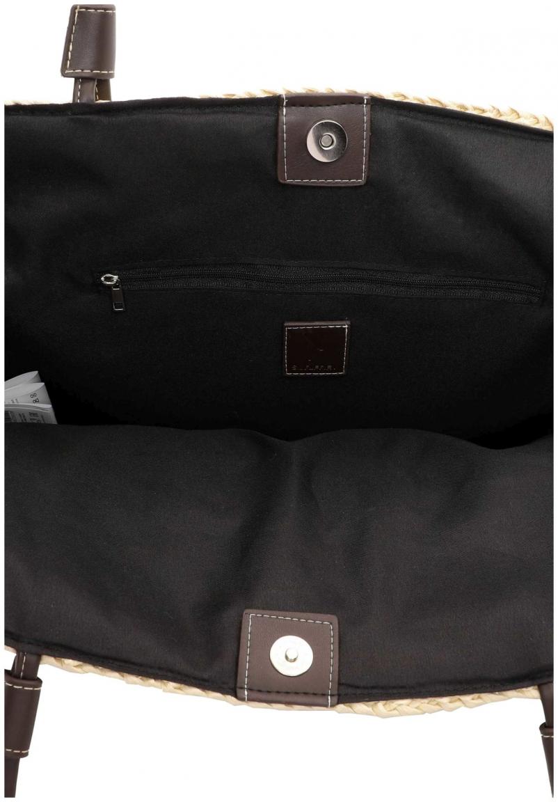 Suri Frey Henkeltasche Sandy blau beige maritim Bast