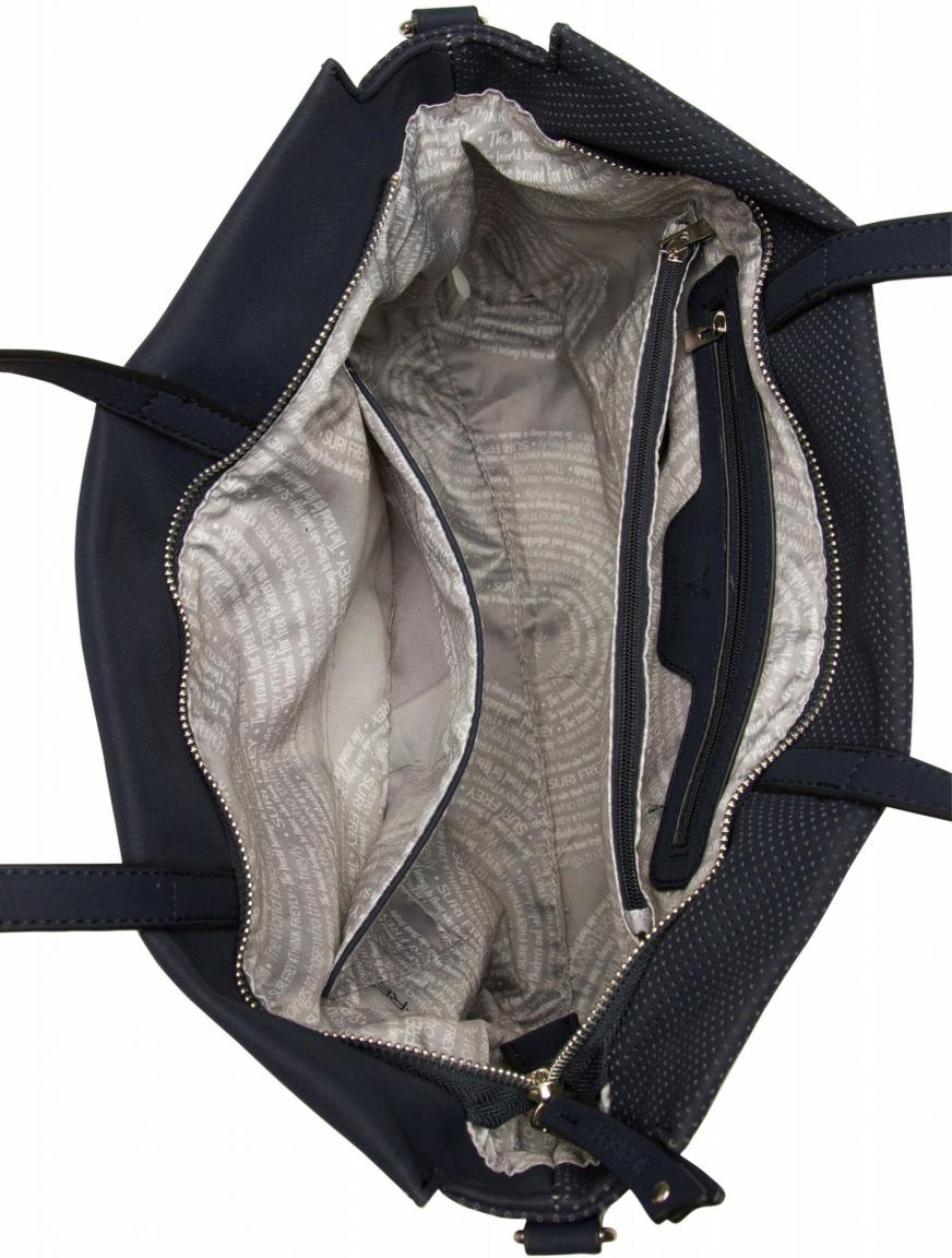 Suri Frey Henkeltasche dunkelblau perforiert Romy Bevvy