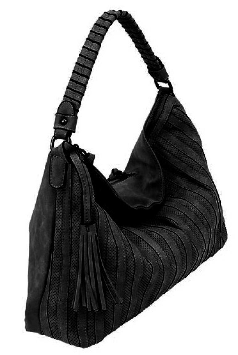 Suri Frey Katie May Beuteltasche Streifen Black