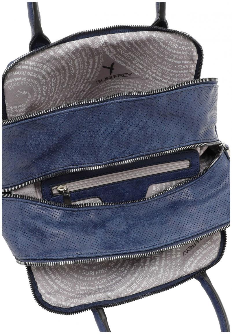 Suri Frey Kurzgrifftasche Navy perforiert marineblau Suzy