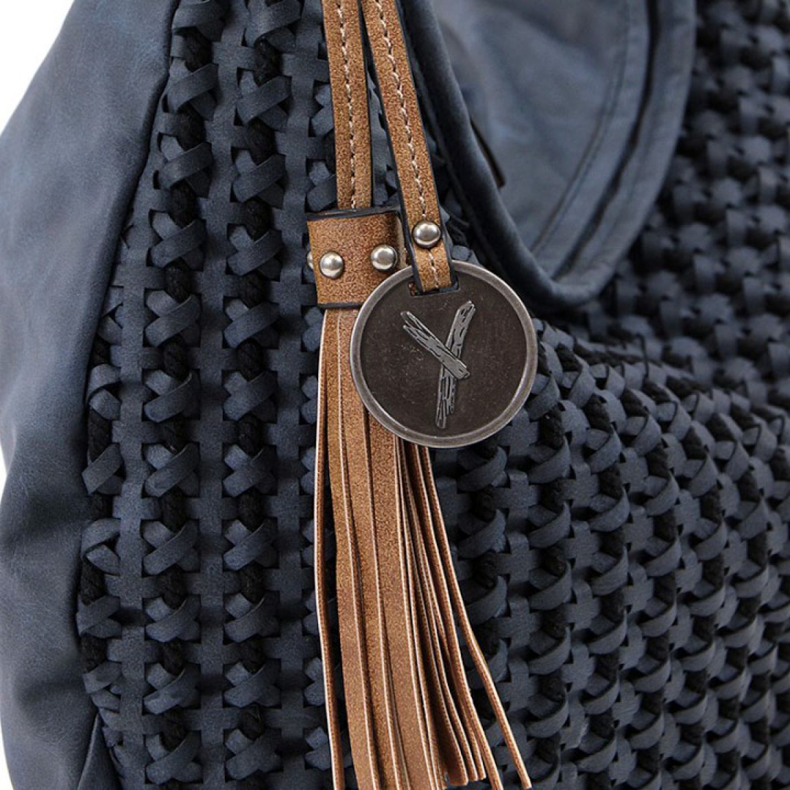 Suri Frey Nelly Beuteltasche Schnur Flecht Blue