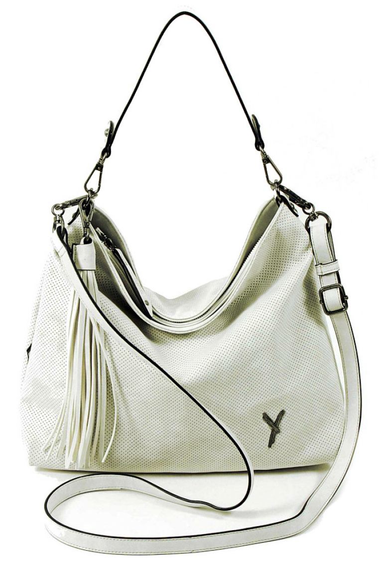 Suri Frey Romy Schultertasche Lochmuster Grey