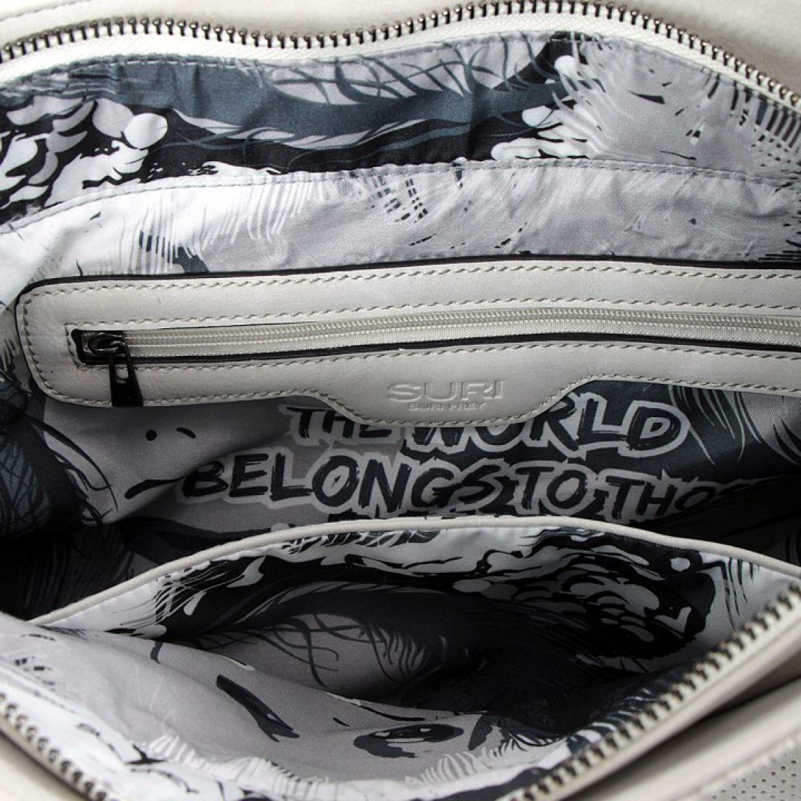 Suri Frey Romy Schultertasche Lochmuster Grey