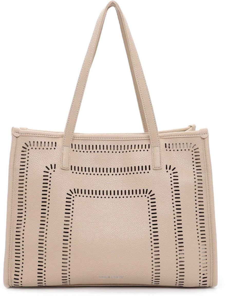 Suri Frey Shopper mit Innentasche Maddy Sand Beige Lasercut