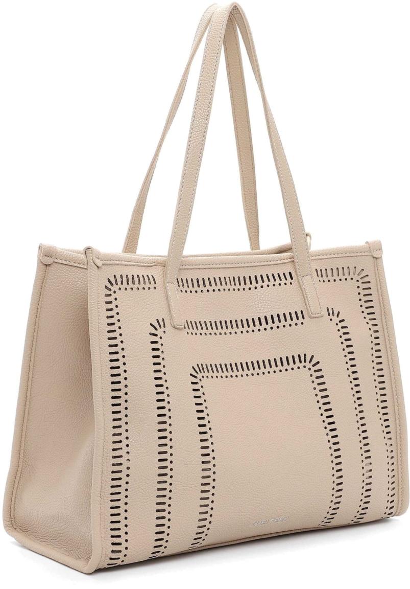 Suri Frey Shopper mit Innentasche Maddy Sand Beige Lasercut