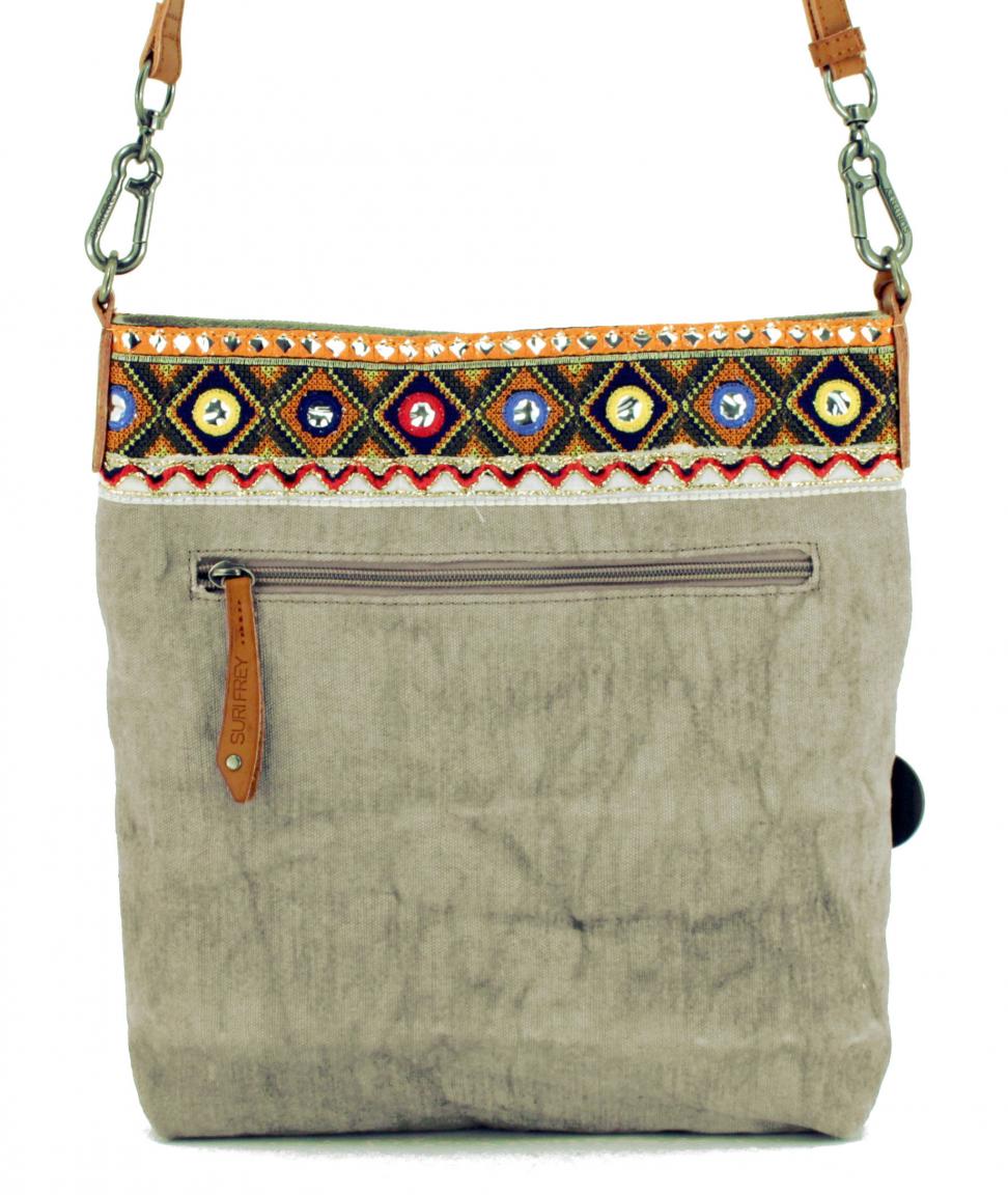 Suri Frey Tammy Umhängetasche Rose Stickerei Grey