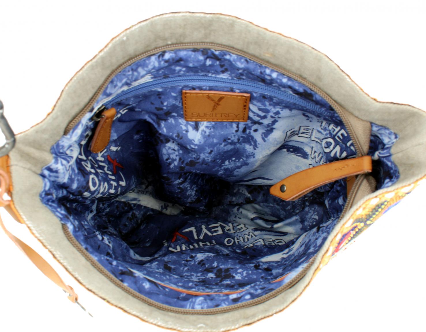 Suri Frey Tammy Umhängetasche Rose Stickerei Grey