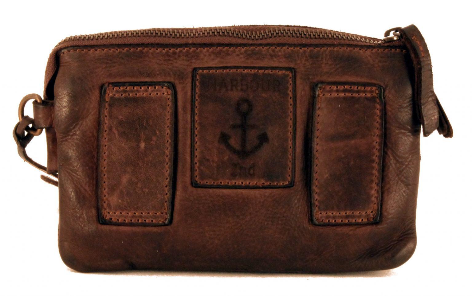 Täschchen Perla Harbour2nd Anchor Love Leder Brown braun