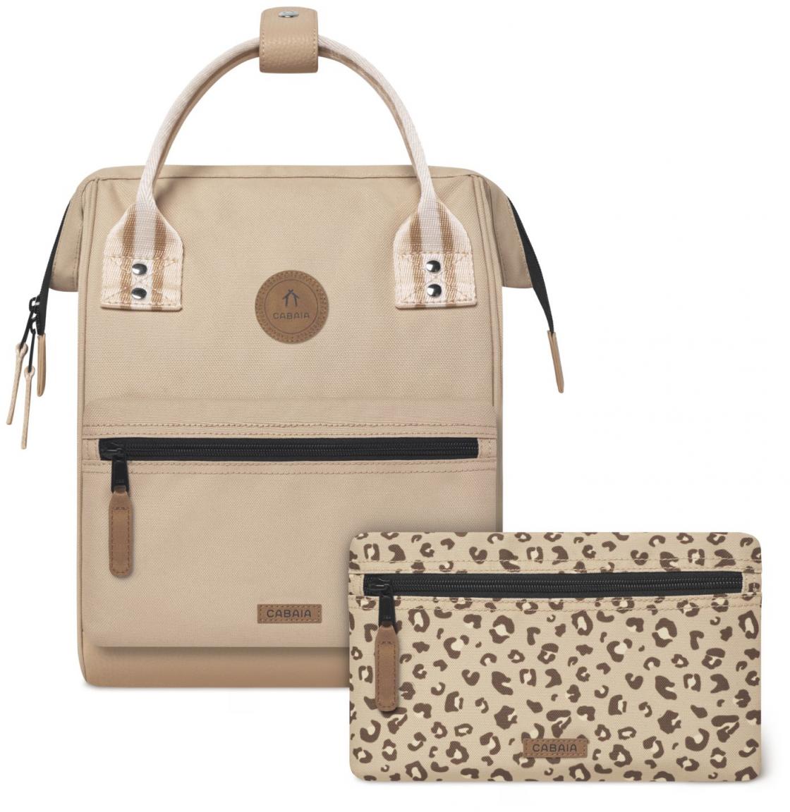 Tagesrucksack Adventurer Small beige Leopard Cabaia Lobito