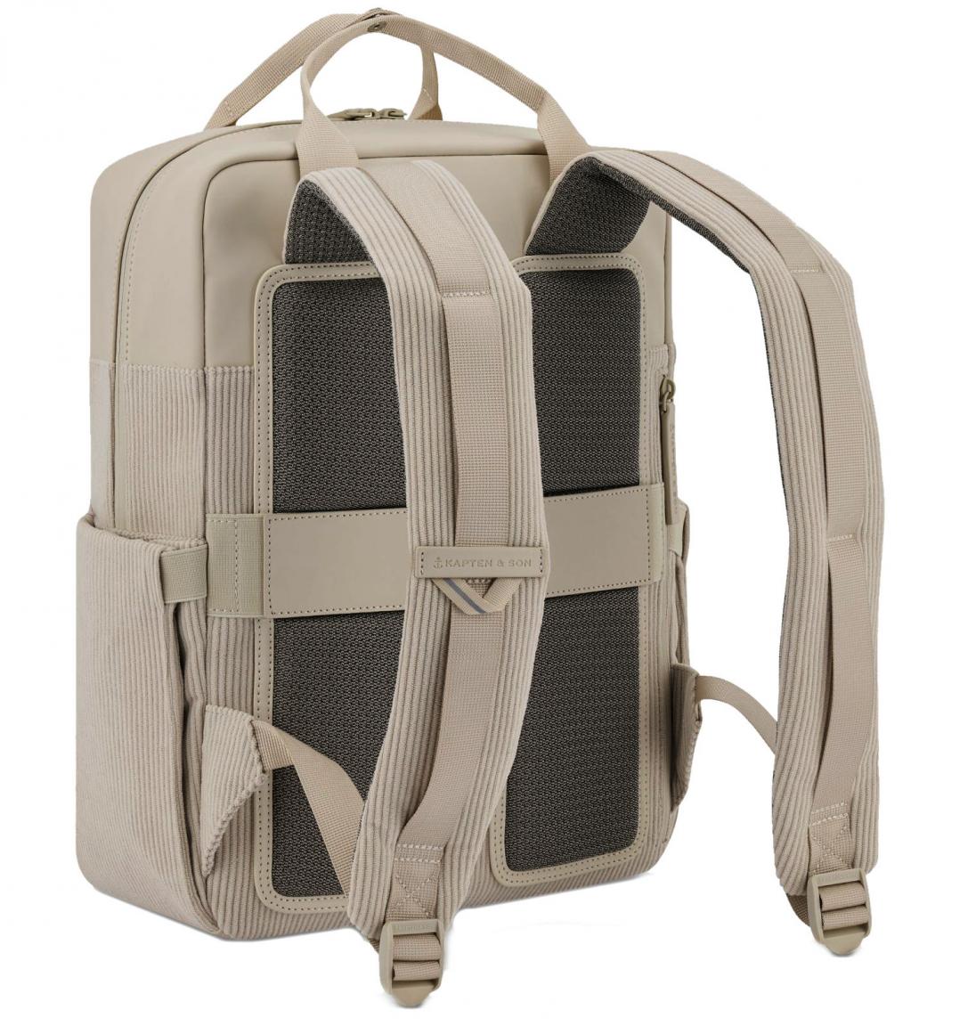 Tagesrucksack Bergen Pro KAPTEN UND SON Sandstone Materialmix Cord