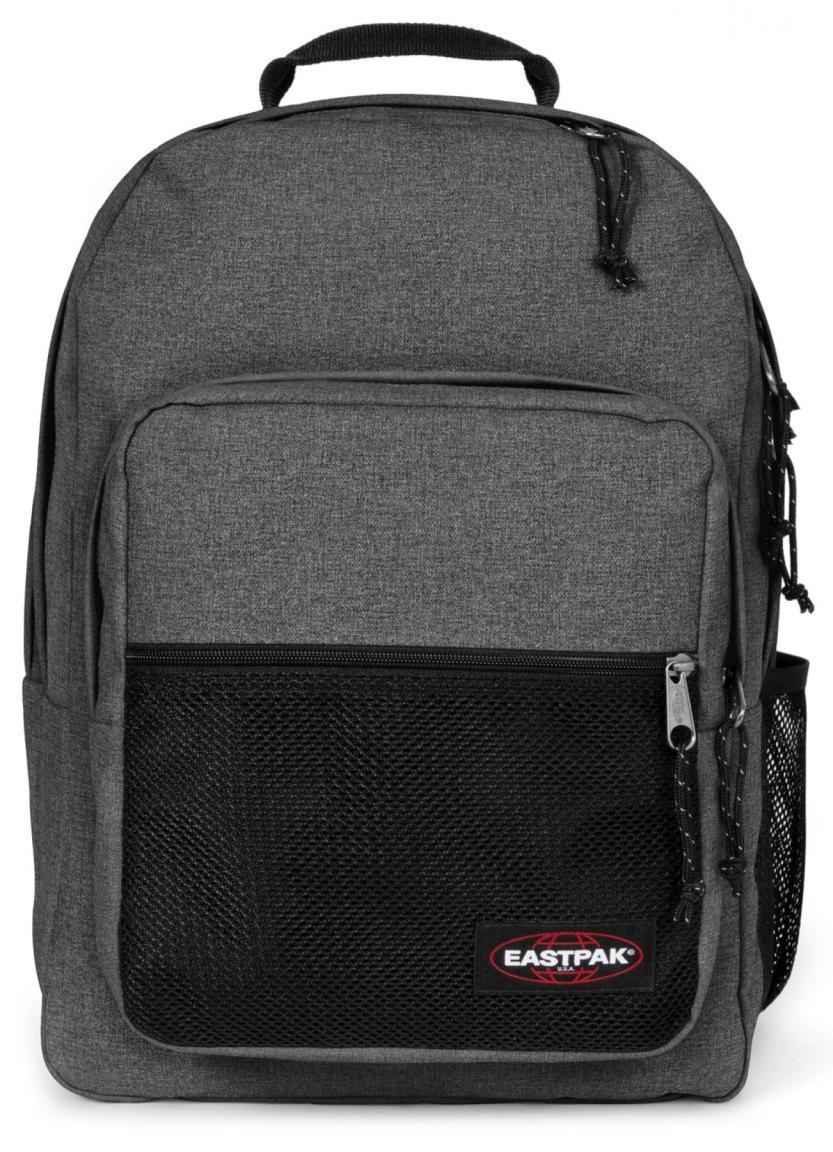 Tagesrucksack Black Denim Eastpak Pinzip grau meliert Schule Freizeit