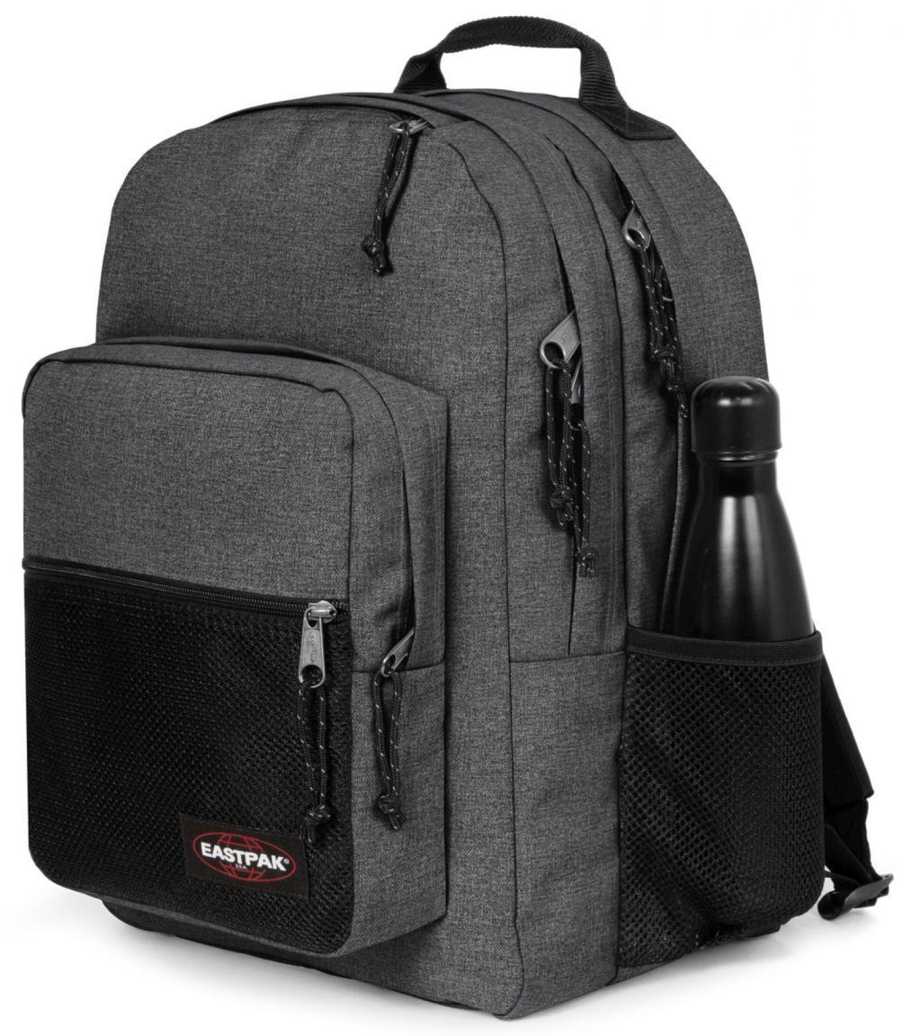 Tagesrucksack Black Denim Eastpak Pinzip grau meliert Schule Freizeit