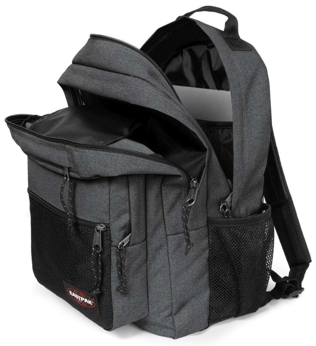 Tagesrucksack Black Denim Eastpak Pinzip grau meliert Schule Freizeit