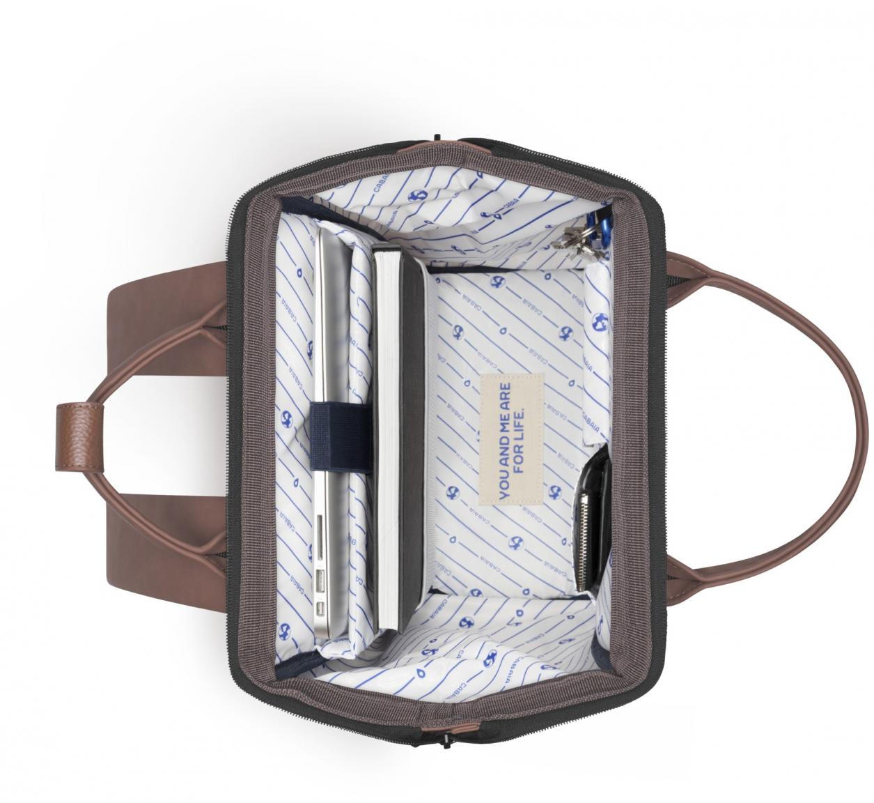 Tagesrucksack Cabaia Adventurer Medium Carcassonne braun 