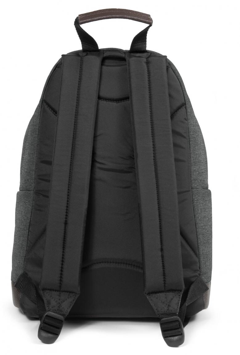 Tagesrucksack Eastpak Wyoming Lederboden grau meliert Black Denim