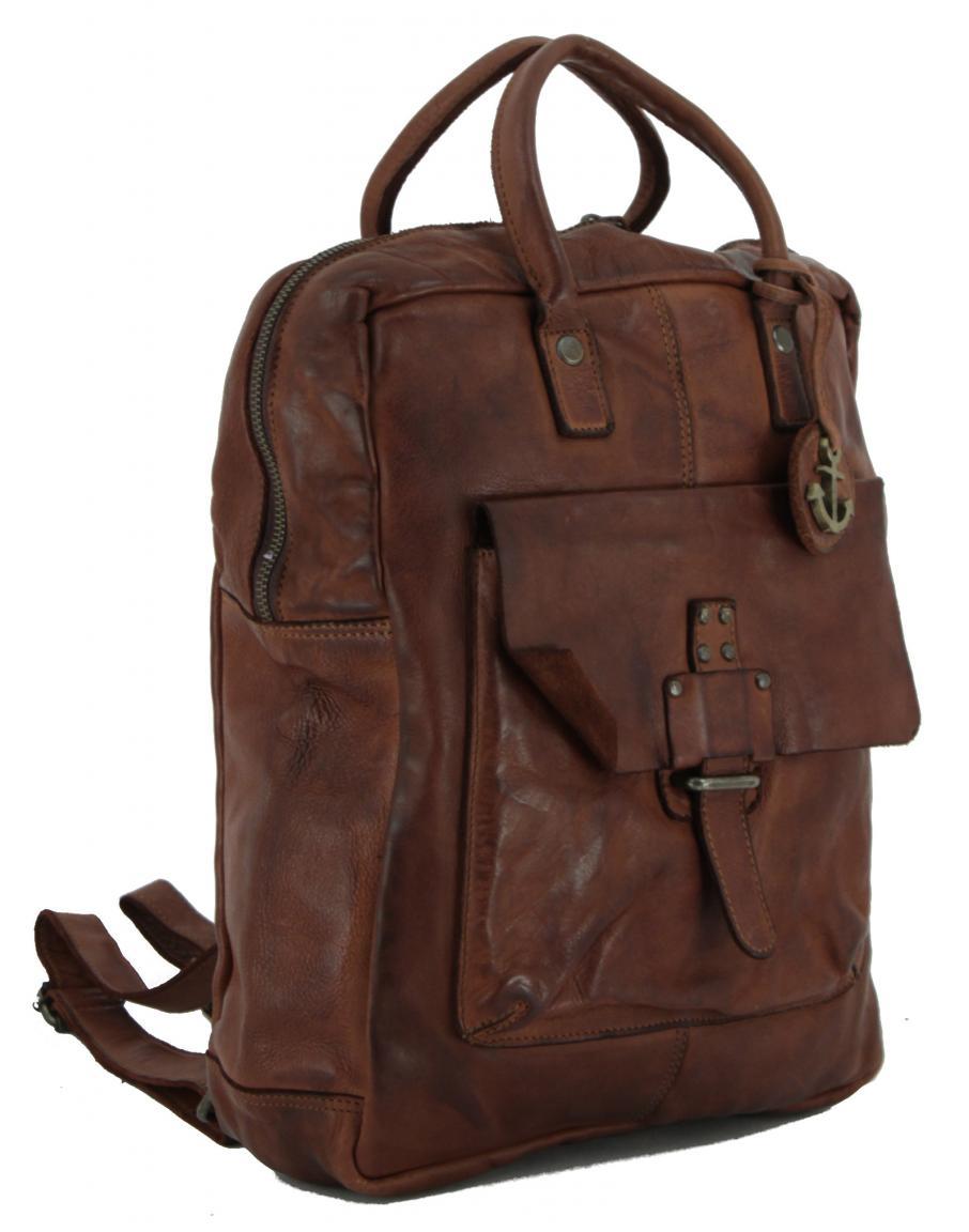 Tagesrucksack Harbour 2nd Utopia Cognac braun Ankeranhänger