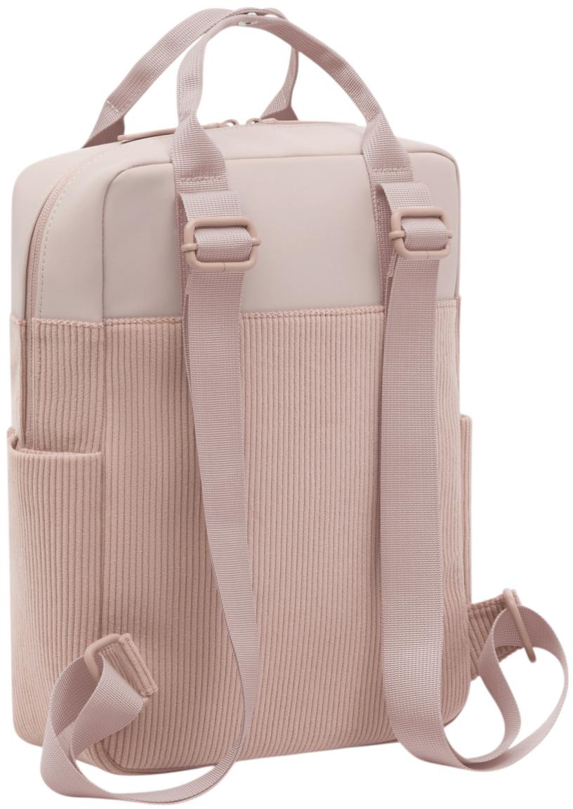 Tagesrucksack feminin Kapten and Son Bergen Cord Small rosa Tablet Materialmix